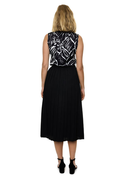 Pleated Midi Skirt (Solid)