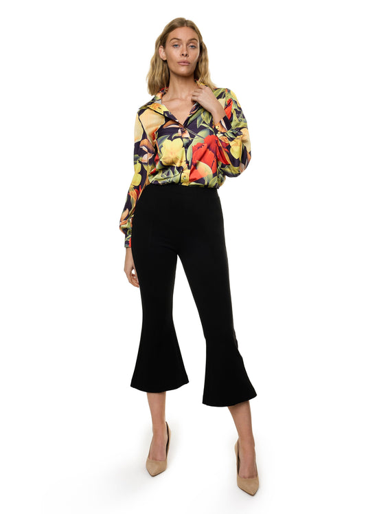 Langärmeliges Button-Down-Hemd (mit Muster)