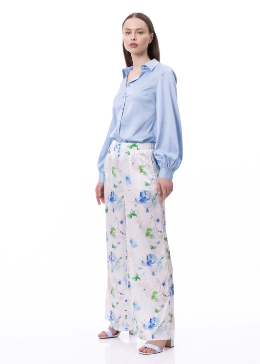 Langärmeliges Button-down-Hemd (uni)