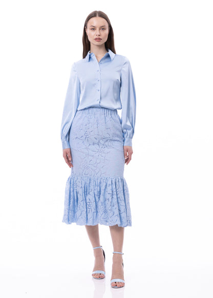 Button Down Long Sleeve Shirt (Solid)